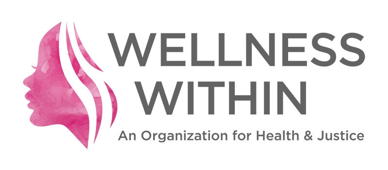 Wellness Within Logo, feature a pink side profile of a feminine face in pink