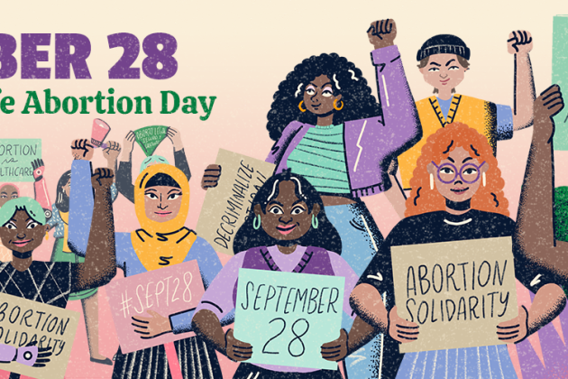 Banner for International Safe Abortion Day