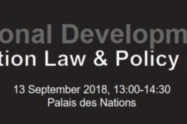 Regional Developments in Abortion Law & Policy Reform, 13 September 2018, 13:00-14:30, Palais des Nations