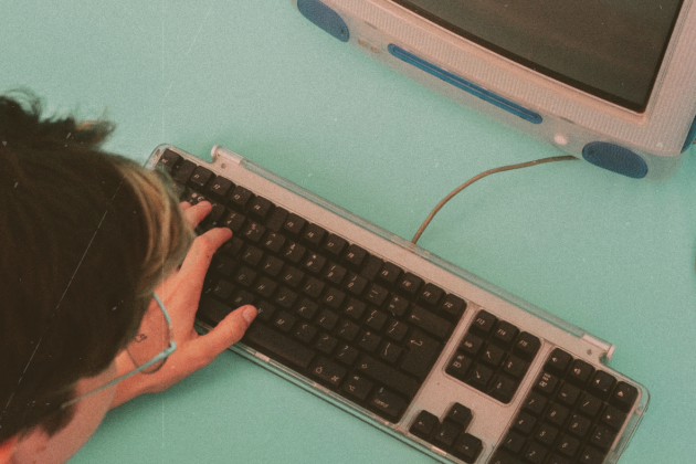 Someone using a computer