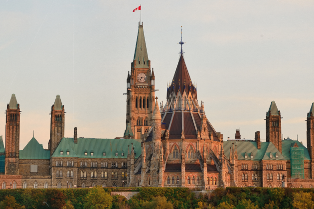 Parliament building in Ottawa