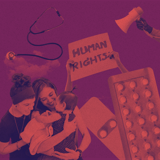 Collage of sexual rights imagery